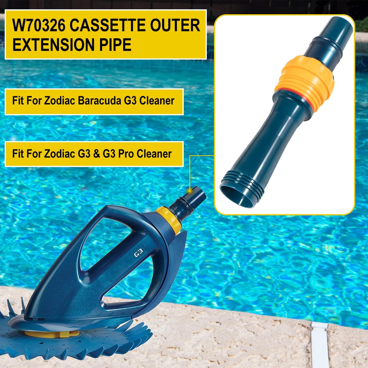 W70326 Cassette Outer Extension Pipe with Handnut Assembly Replacement Parts Kit
