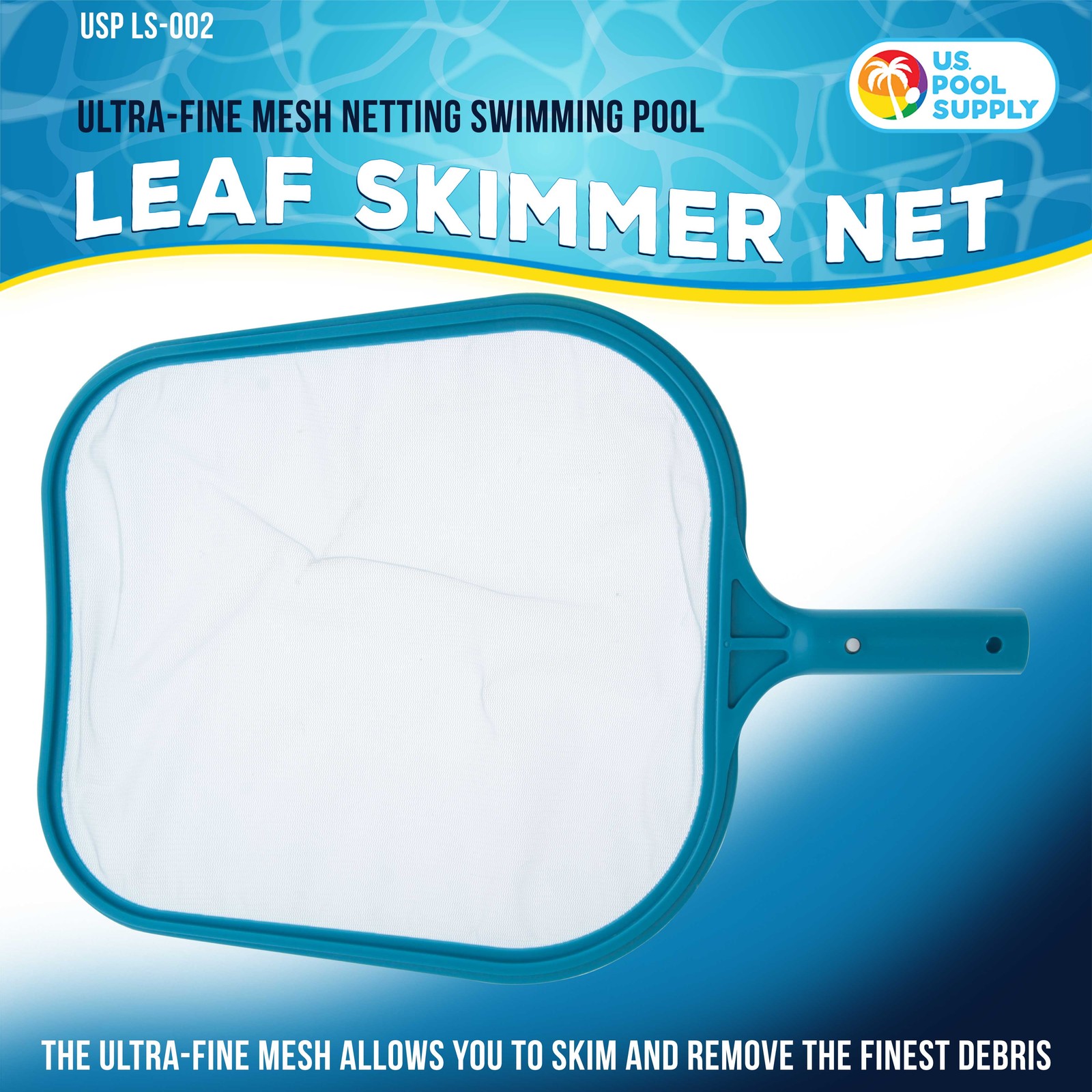 1pc Swimming Pool Leaf Skimmer Net – Ultra Fine Mesh Netting