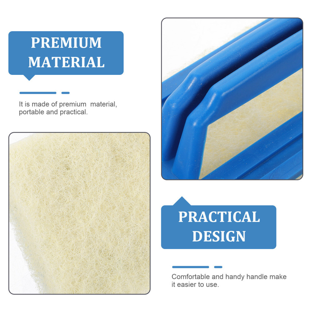 2pcs Bathroom Floor Brush Scrubber Manual Cleaner Pool Hand Sponge Brushes