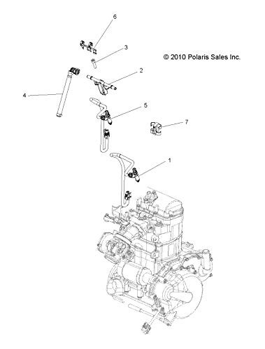 RZR Fuel Injector Assembly, Gray, Genuine OEM Part 1204319, Qty 1
