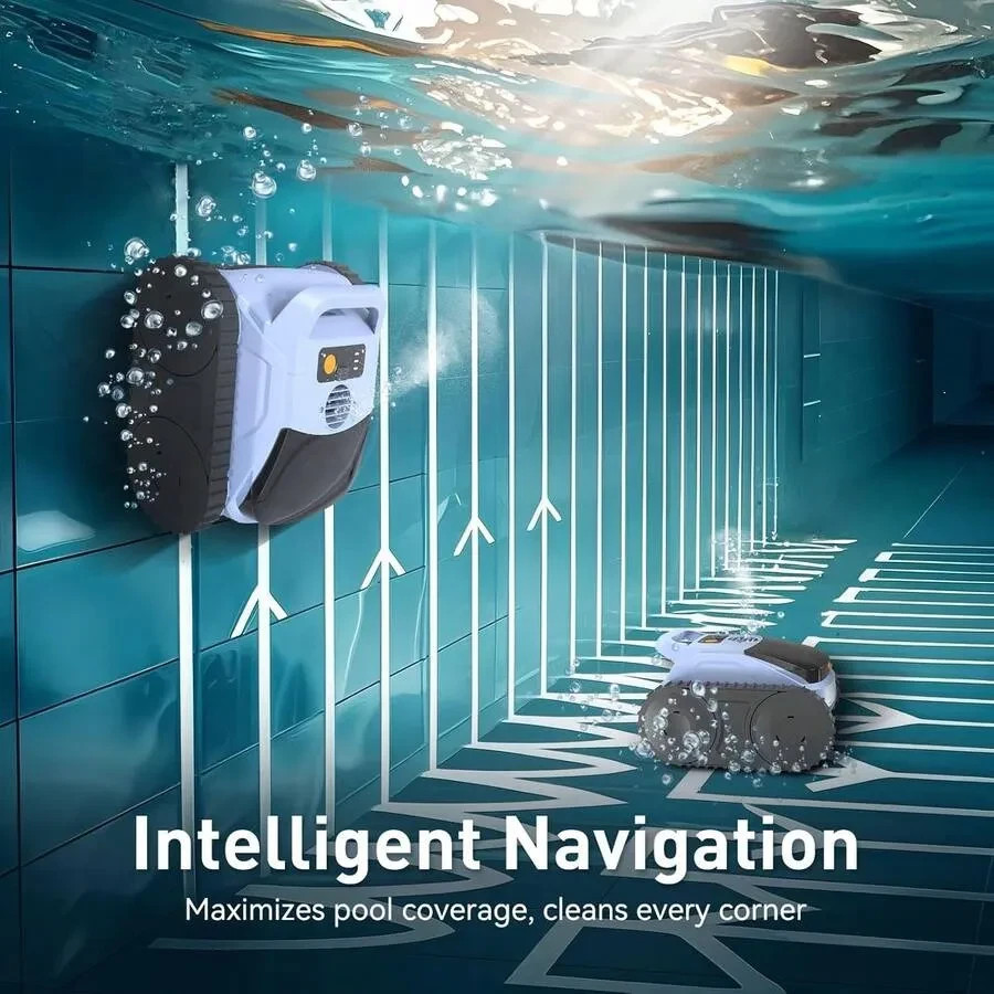 2025 Robotic Pool Cleaner, Smart Navigation For Inground Pools Up To 2,150 Sq.Ft