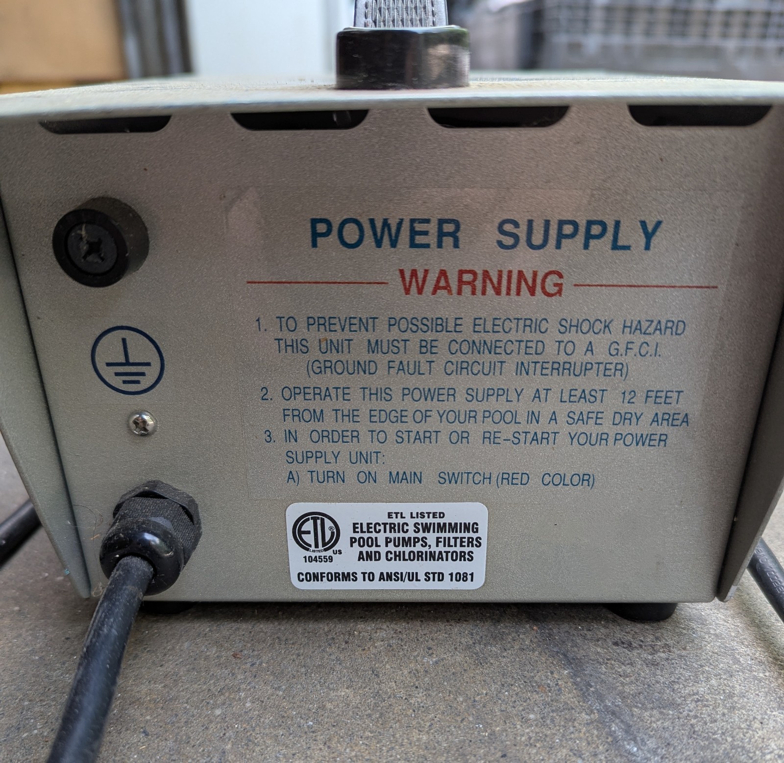 Aquabot Classic & Turbo Power Supply 2 Pin Female Socket 7184C- UNTESTED