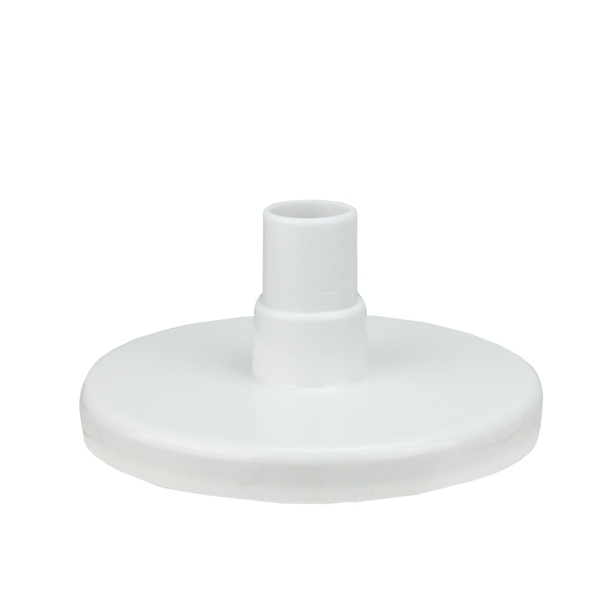 Northlight 6.25&Prime; Round White Swimming Pool Vacuum Plate with Hose Adapter