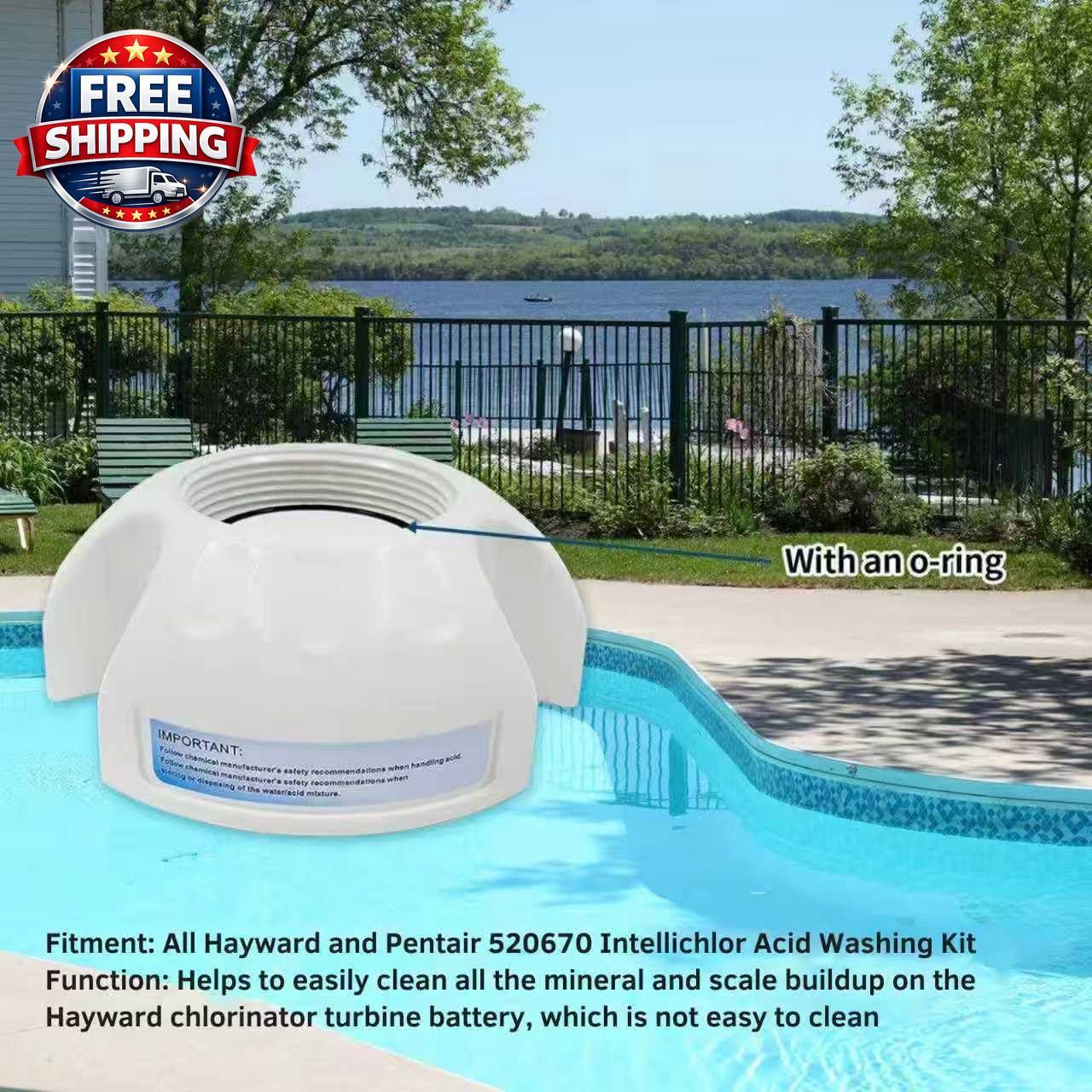 Pool T9 Salt Cell Cleaner Acid Washing Stand GLX-CELLSTAND/520670 Intellichlor K