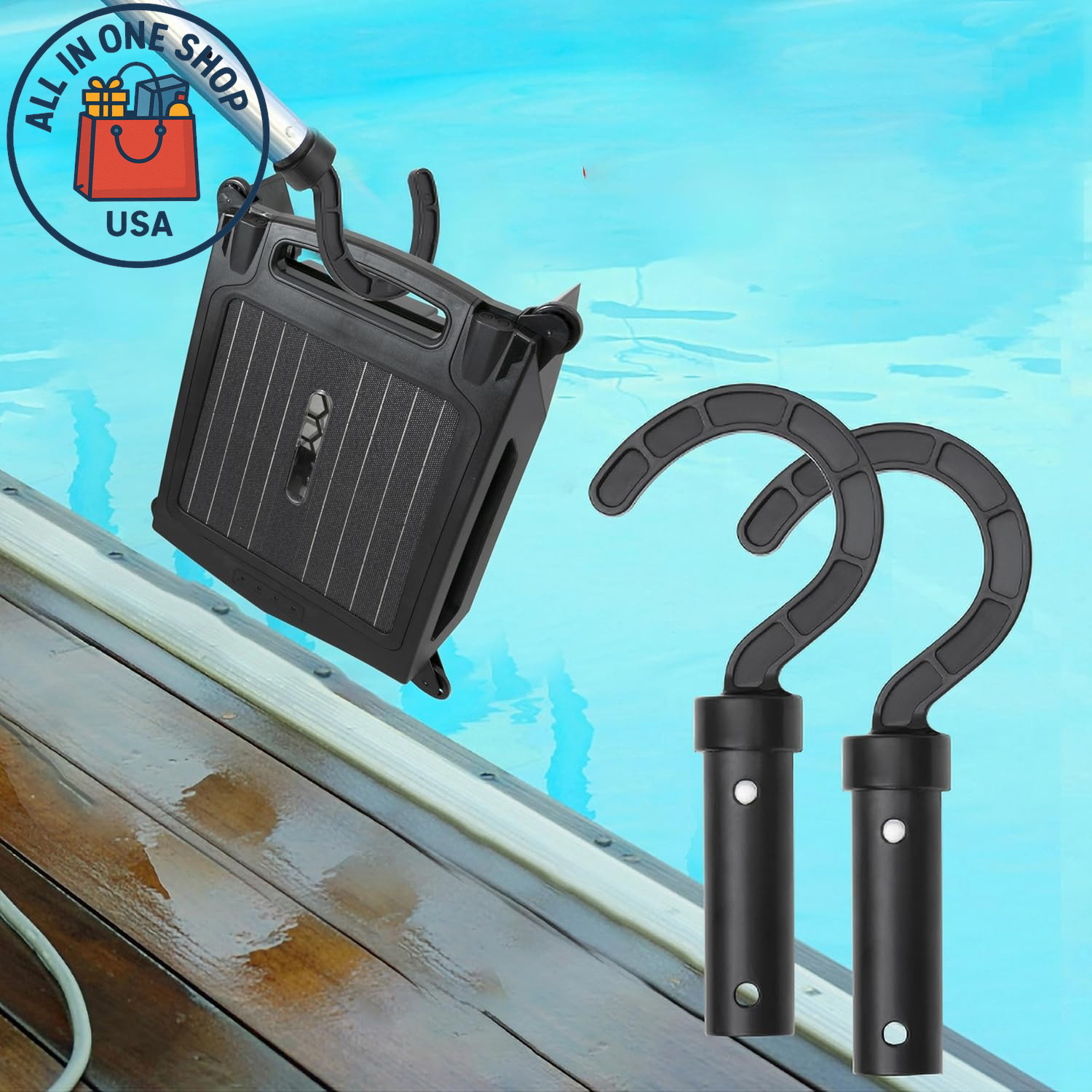 Hook for Robotic Pool Cleaners, Telescopic Rod Compatible Universal 2-Pack