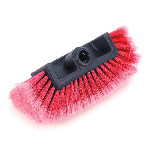 10-inch Soft Bristle Car Wash Brush Head – Auto, RV, Boat, Truck Exterior Red