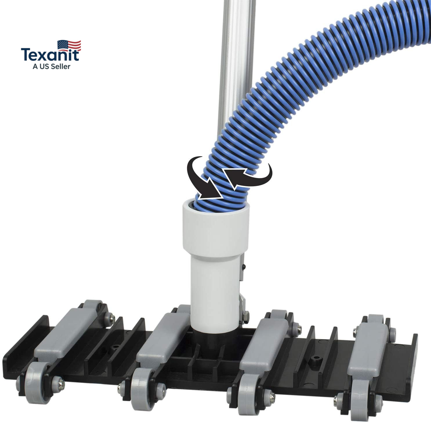 Manual Pool Vacuum Hose, 50 Ft X 1-1/2” for Inground & above Ground Pools, Not f