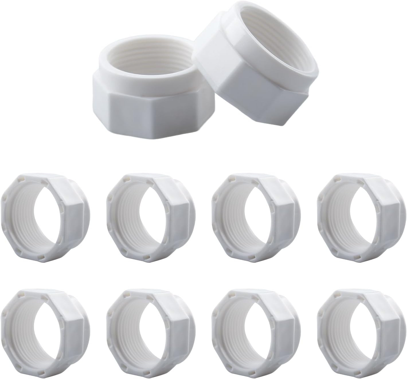 10 Pcs Pool Cleaner Feed Hose Nut D15 for Zodiac Polaris 280, 380, 480, 180