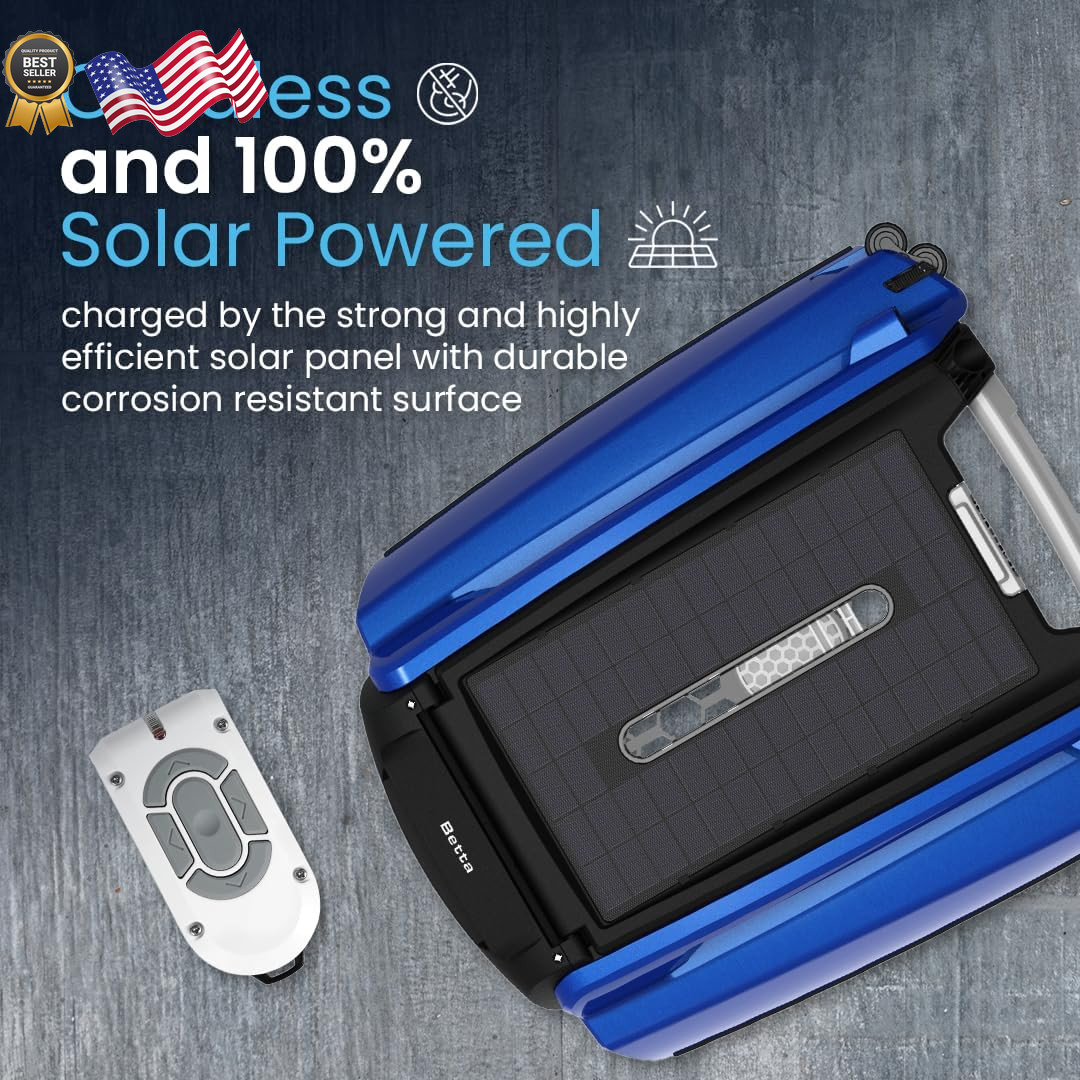Betta SE Solar Powered Automatic Robotic Pool Skimmer Cleaner with 30-Hour