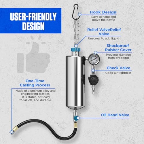 Fuel Injector Cleaner Kit, Automotive Fuel System Cleaning Kit, 1000ML Non