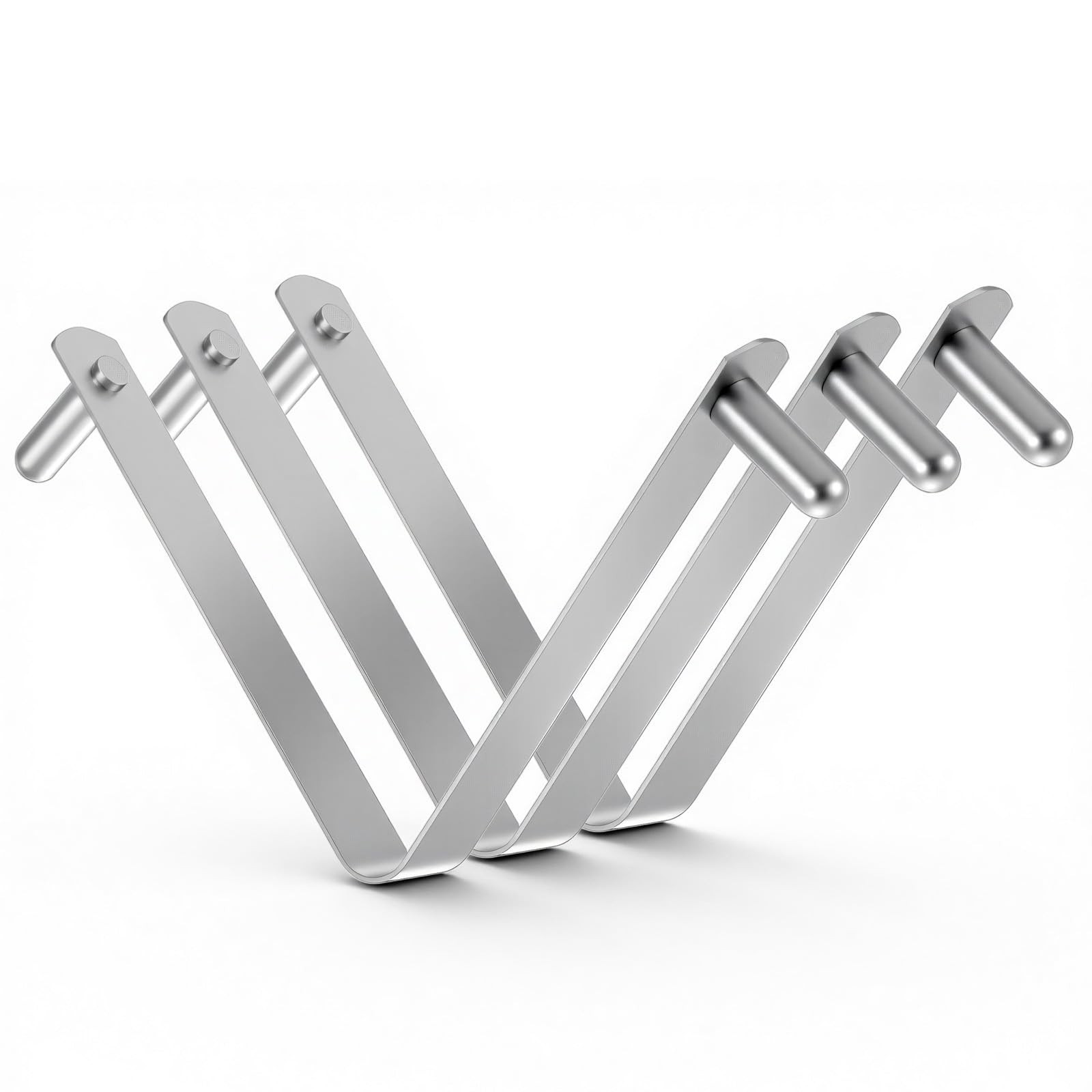 3 Pcs Pool Pole Clips,Stainless Steel Pool Brush Clip Pools Brush V-Shaped Cl…