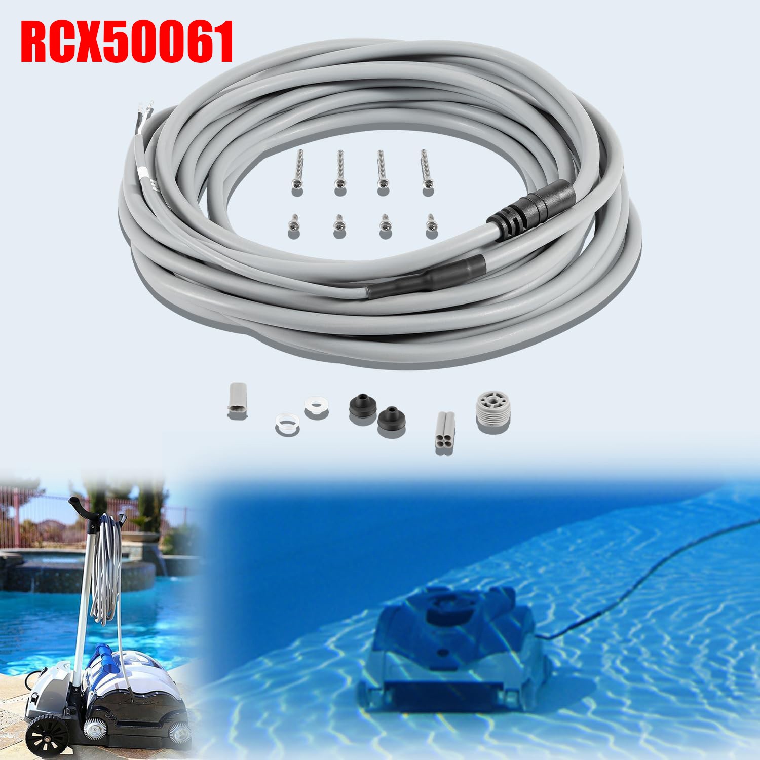 RCX50061 Floating Power Cord Tigershark Tiger shark QC Robotic Cleaner