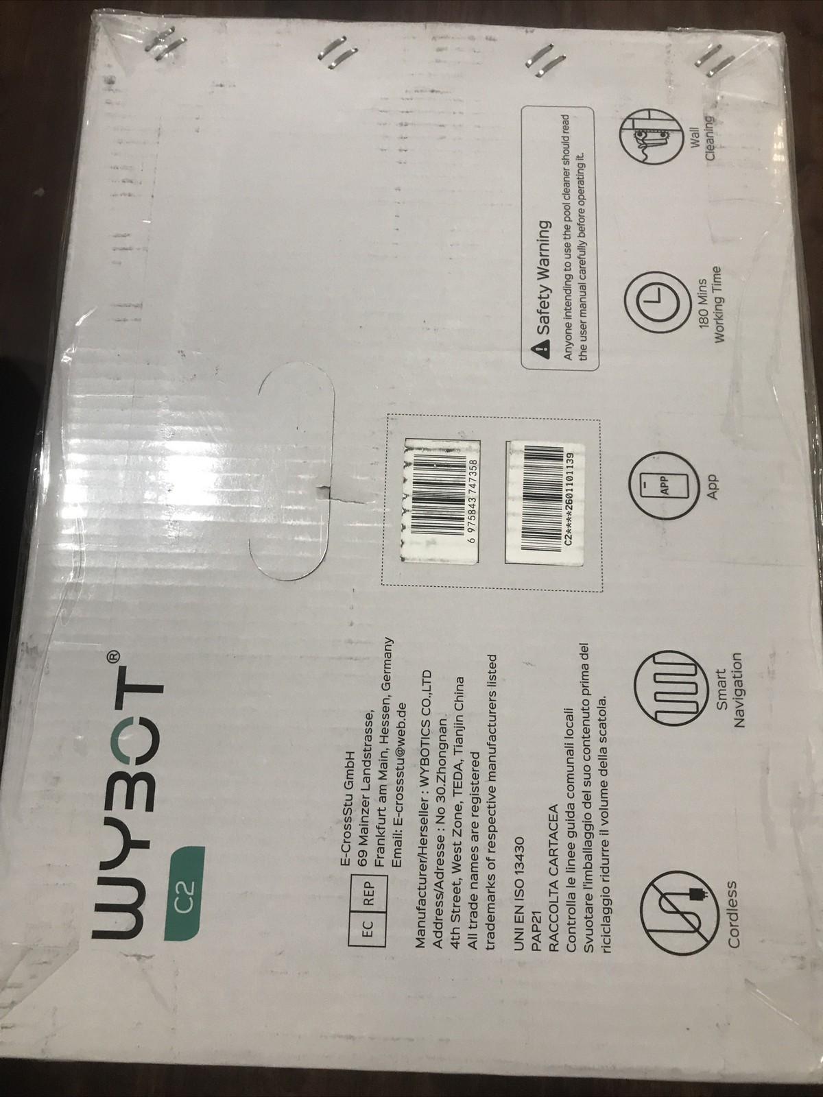 WYBOT C2 Robotic Pool Cleaner, Cordless Pool Vacuum for Inground Pools