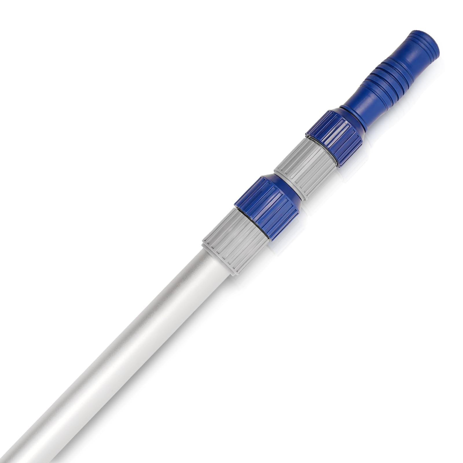 12 FT Telescopic Pool Pole – Adjustable Aluminum for Cleaning Skimmer Nets,