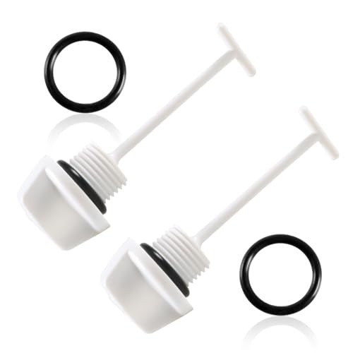 2Pcs White Drain Plug Fit for Kawasaki Ultra Super Sport XI 750 SS ST ZXi STX
