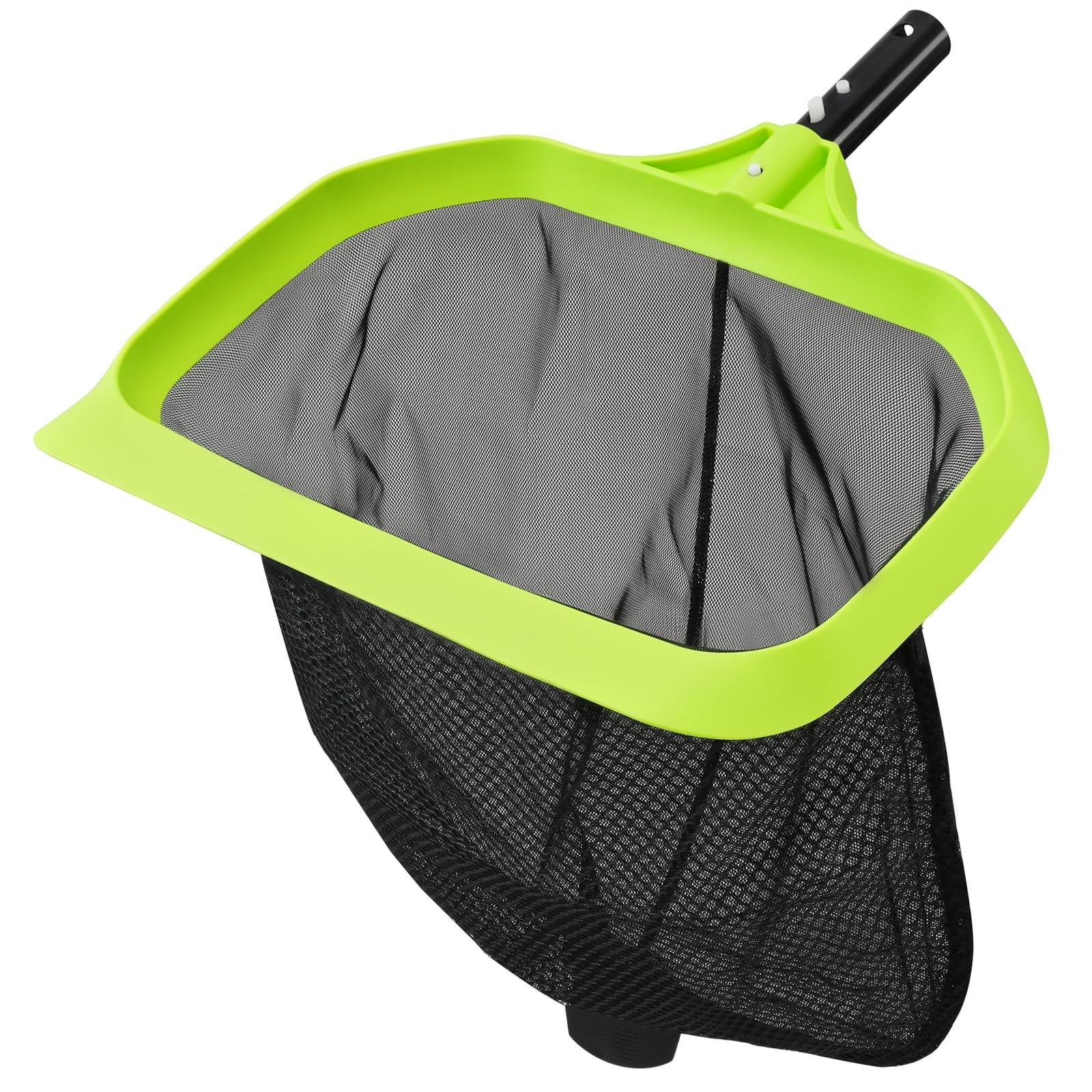 17.5&Prime; Pool Skimmer Net – Fine Mesh Leaf Rake, Triangular Frame, Scratch-Free Edg