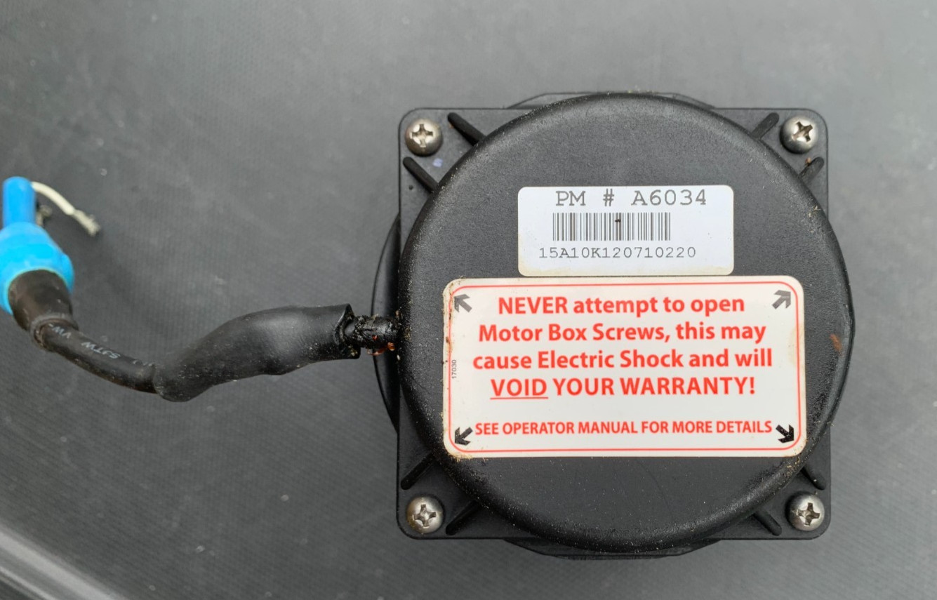 Used AQUABOT POOL ROVER CLEANER PUMP MOTOR PART #A6034 S1A6018
