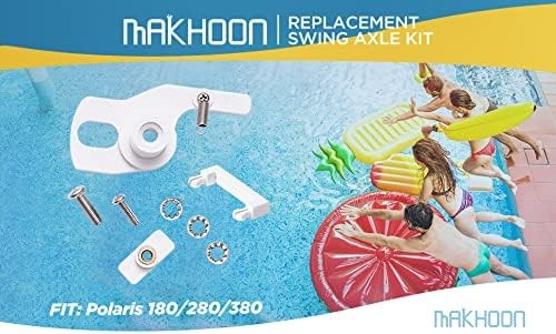 Makhoon Pool Cleaner Replacement Parts C36 Swing Axle Kit for Polaris White