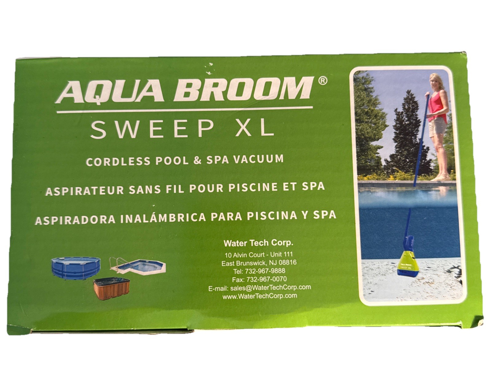 Pool Blaster Aqua Broom Sweep XL Cordless Pool and Spa Vacuum – 15001TL