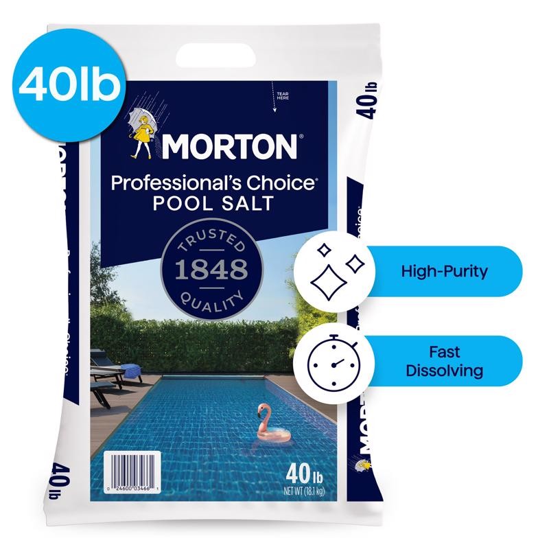 Morton Professionals Choice 40lb Granule Pool Salt