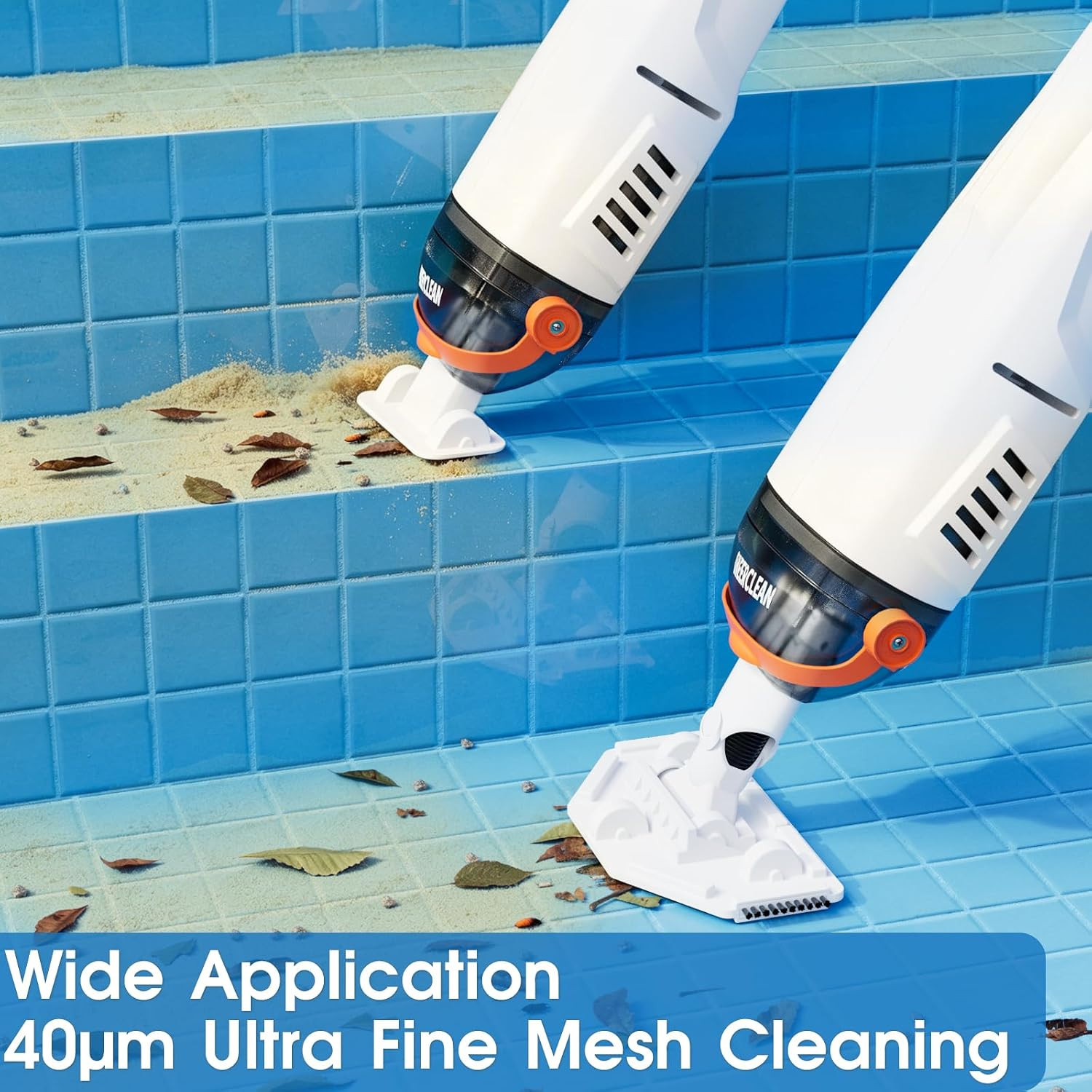 Cordless Handheld Pool Vacuum for above Ground Pools – Upgraded 26.5GPM Real Suc