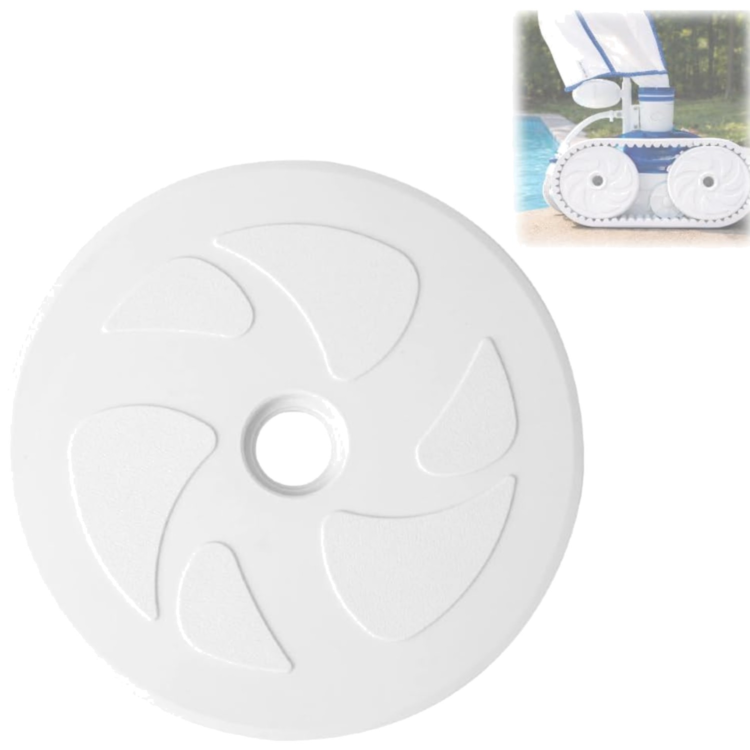 Large Replacement Wheel, Heavy Duty Plastic, Easy to Install