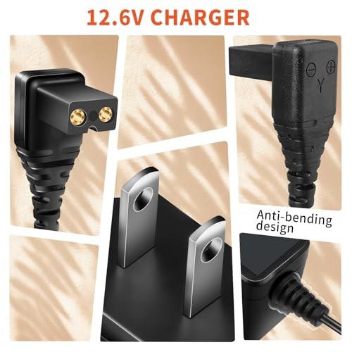 2-Pin 12.6V Power Adapter Charger for Aiper Seagull Pool Vacuum 600 800B SE