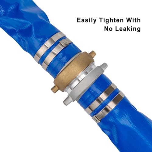 3&Prime; x 100&prime; PVC Backwash and Discharge Hose for Swimming 3 in x 100 ft Blue
