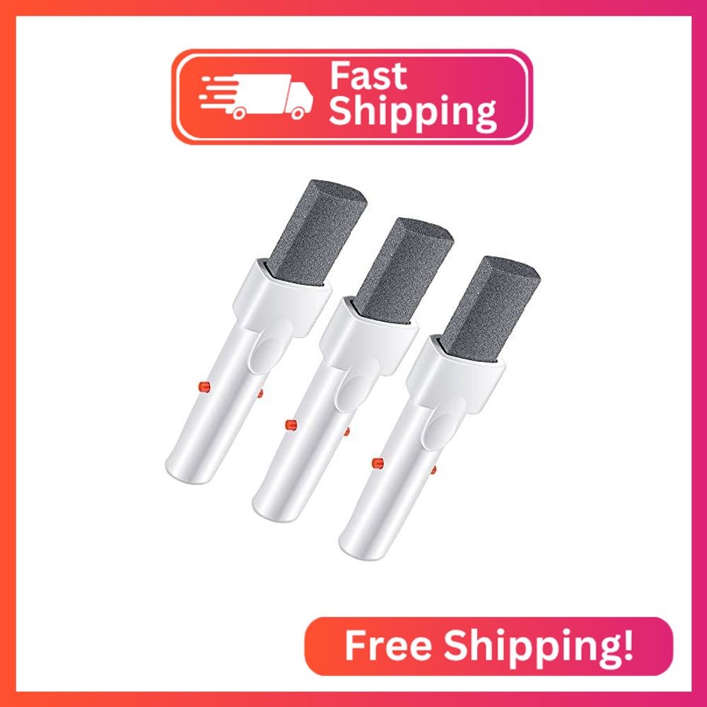 Geiserailie 3 Pcs Pool Pumice Stone with Ez-Clip Handle Erase Rust Stain Spot Re