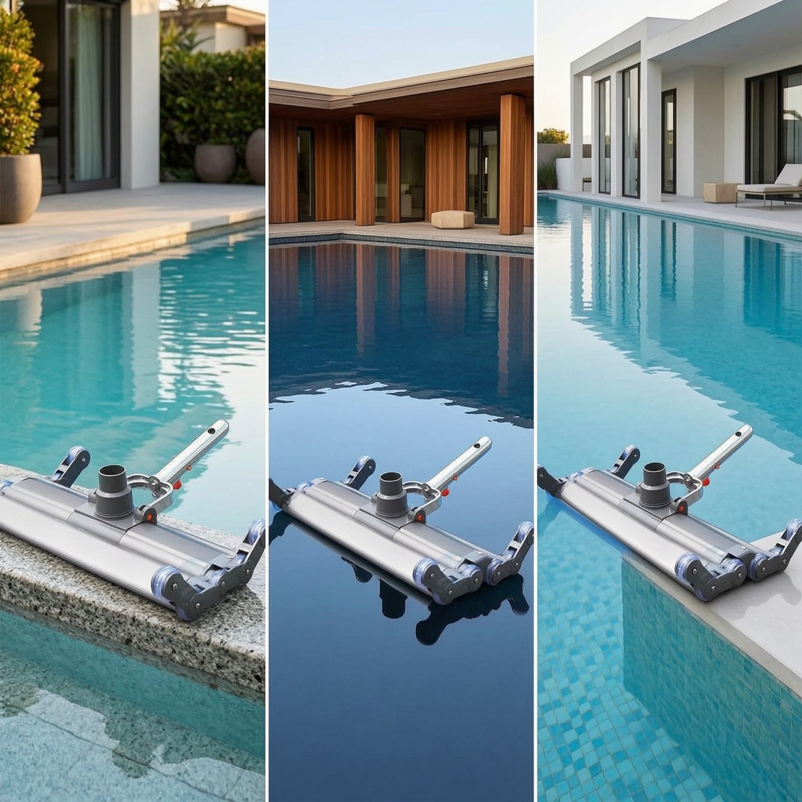 Pool Vacuum Head with Wheels Weighted Pool Vacuum Head Slim Design