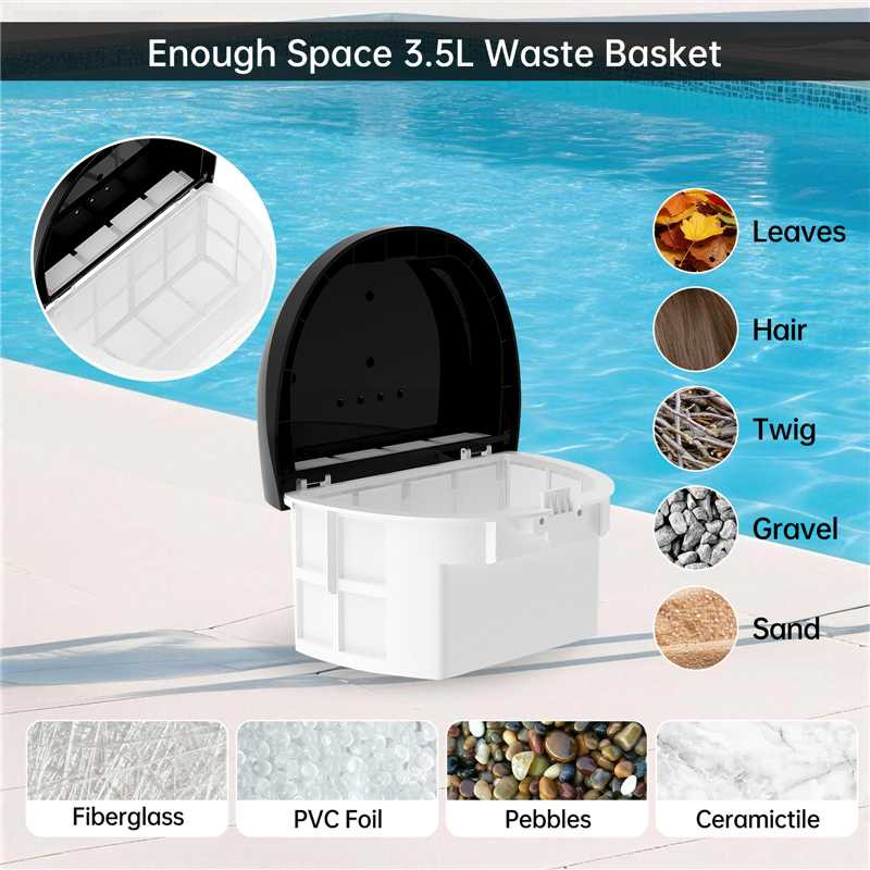 MT-VIKI Robotic Pool Cleaner 480Min 300W Wall Climbing for Inground Above Ground