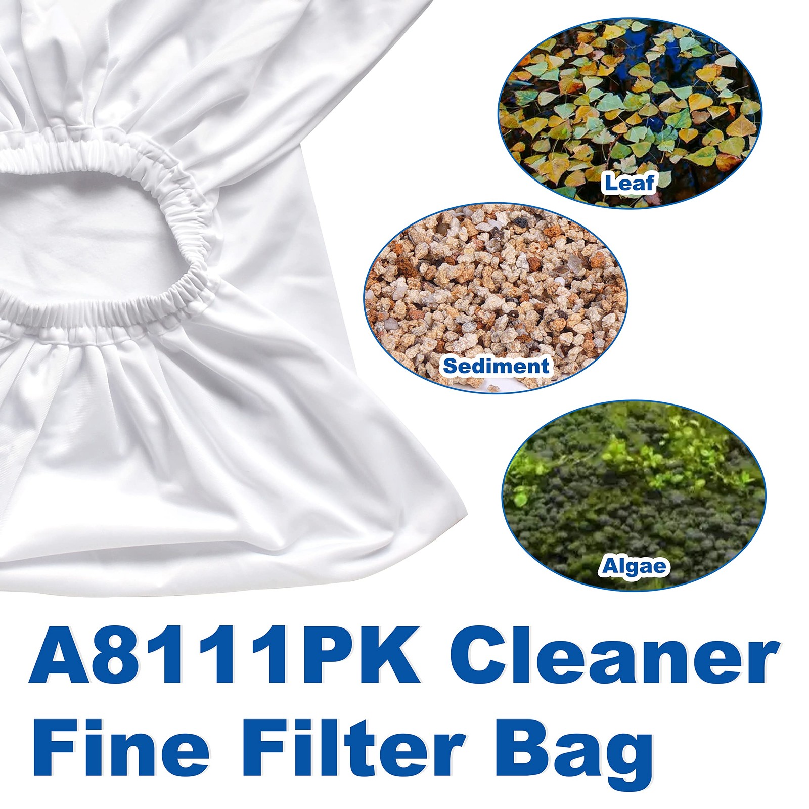 Bylot A8111PK/8111/8101 Pool Cleaner Fine Filter Bag Replacement for Aquabot …