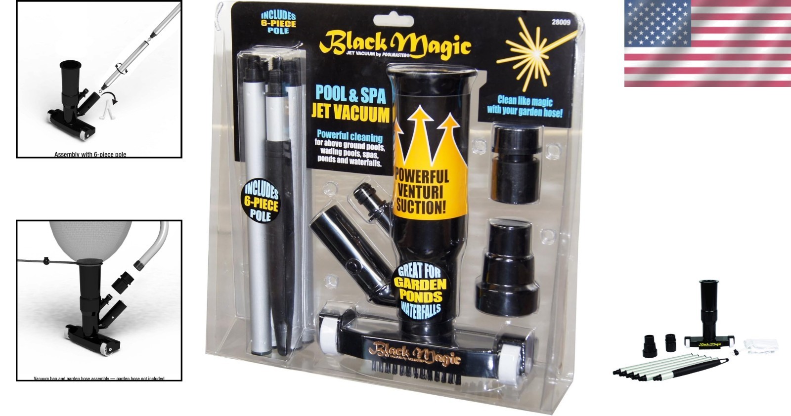 28009 Magic Jet Pool Vacuum – Versatile Cleaner for Spas, Ponds, and Pools