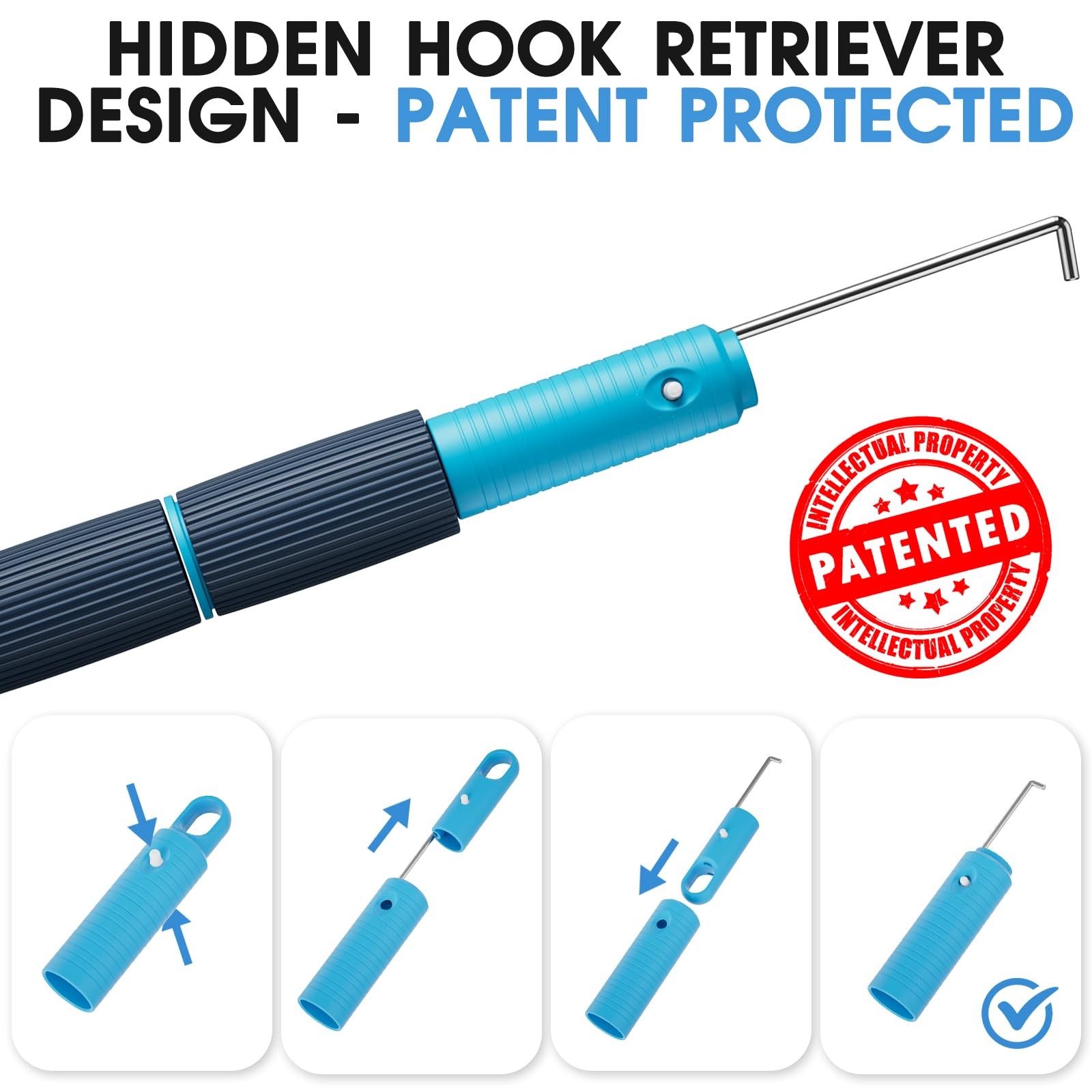 15 FT Heavy Duty Telescopic Pool Pole for Cleaning Tools & Accessories