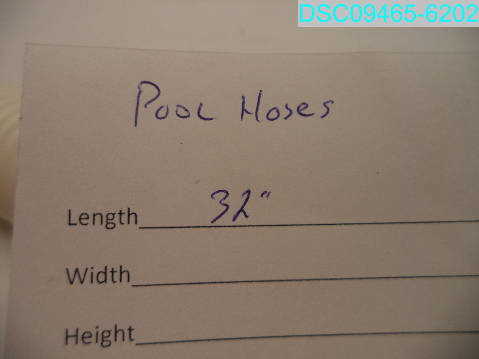 QTY=5: 32&Prime;L Replacement Off White Pool Hoses 1-1/2&Prime; ID