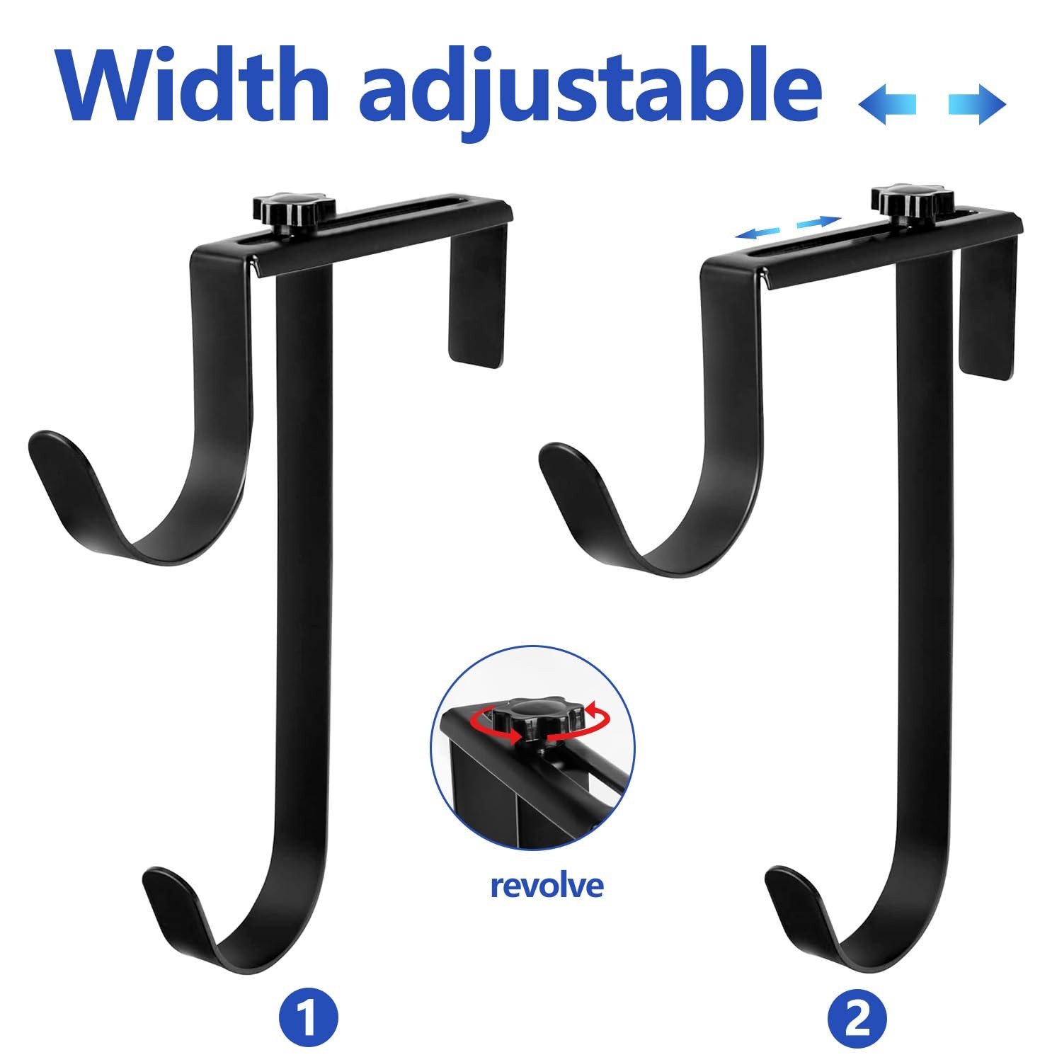 2 Pcs Double Pool Fence Hooks for Pool Equipment, Adjustable Pool Pole Hanger…