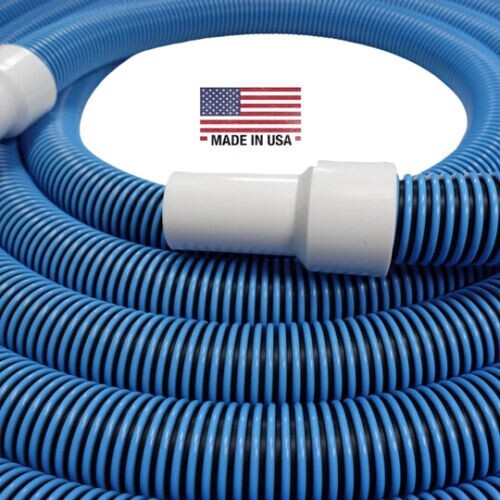 Blue Water Pool Vacuum Hose with Swivel Cuff, 1-1/2 inches by 35ft-NEW