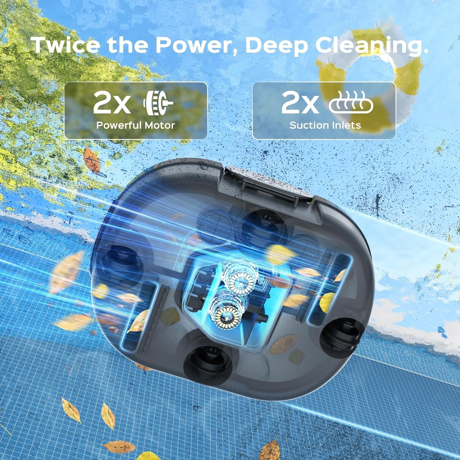 2026 Upgrade S1 PRO Robotic Pool Cleaner Dual Motor 120 Min Runtime