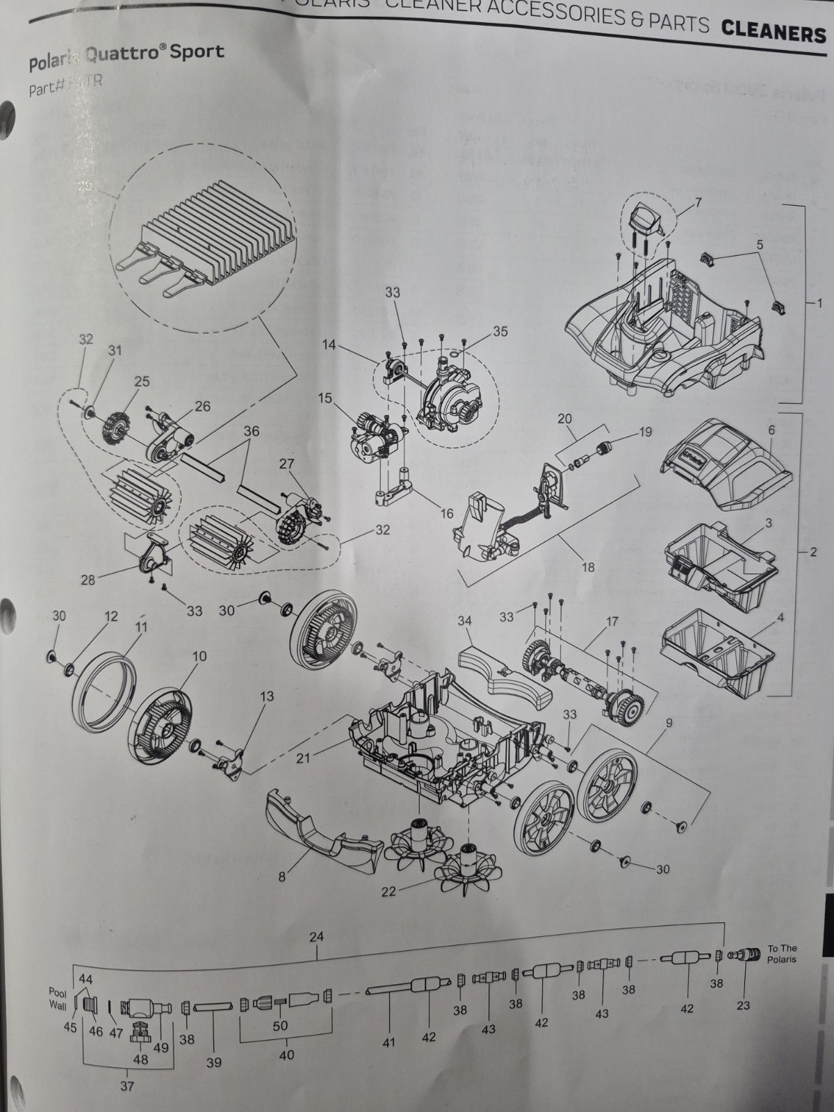 OEM GENUINE Polaris Quattro Sport Water Management System R0837600 (C189)
