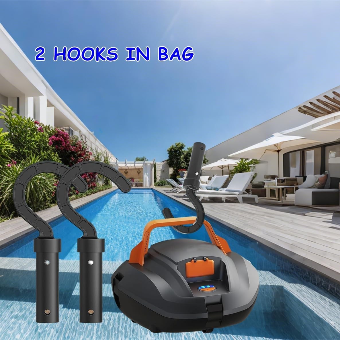 Efficient Pool Robot Retrieval Hook – Compact & Portable Cleaning Solution
