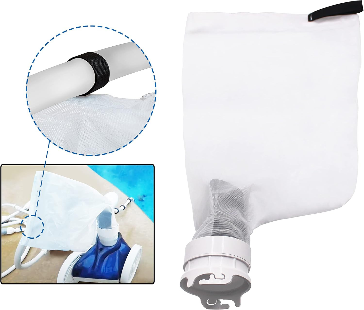 360002/EU16 Automatic Pool Cleaner Debris Bag with Zipper Compatible with Kreepy