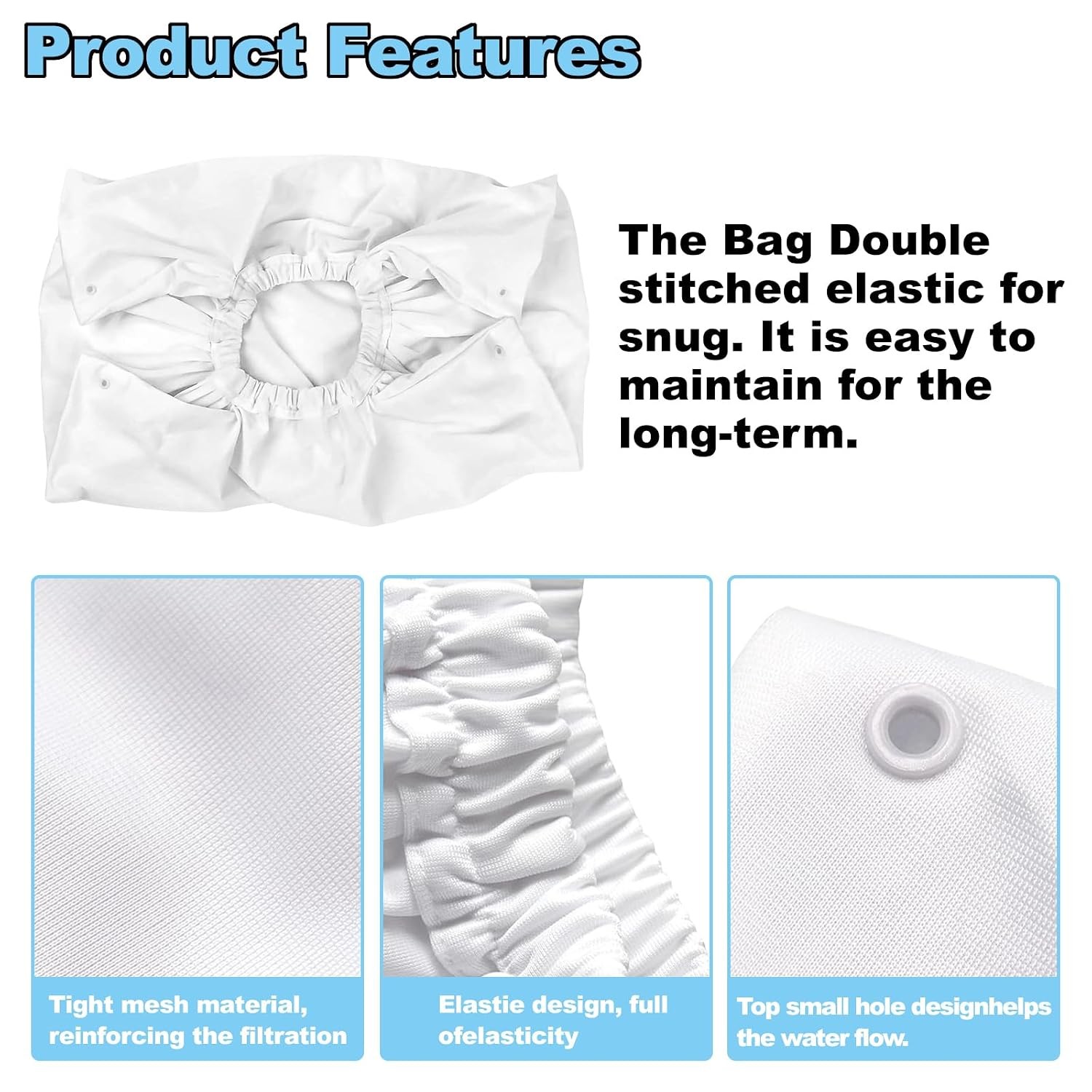 Pool Cleaner Replacement Fine Filter Bag for Aquabot Filter Bag A8111PK | Pool V