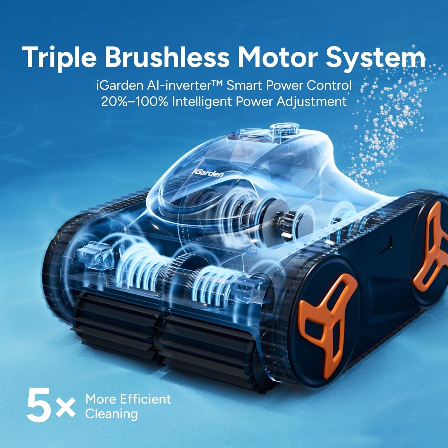 iGarden KN Series 3.5H Runtime Robotic Pool Vacuum Cleaner for In Ground Pool
