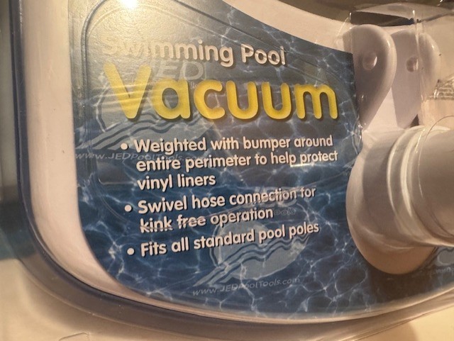 « NEW » JED #30-171 SWIMMING POOL VAC WEIGHTED HEAD/BRUSH WITH BUMPER ALL AROUND