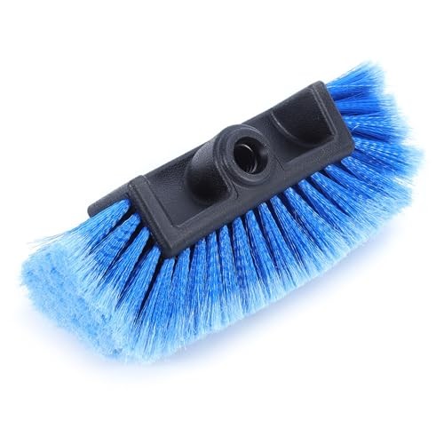 10-Inch Soft Bristle Car Wash Brush Head – Auto, RV, Boat, Truck – Blue