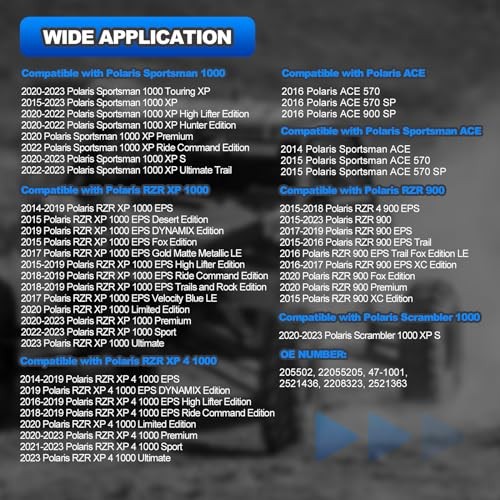 2205502 Electric Fuel Pump Assembly with Tank Seal Compatible with Polaris RZR