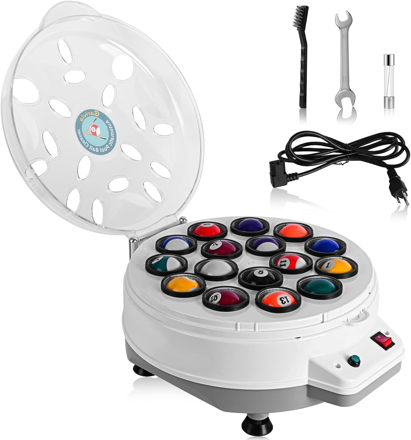 Pool Ball Cleaner,110V Automatic Billiard Ball Cleaner,Pool Ball Cleaner Machine