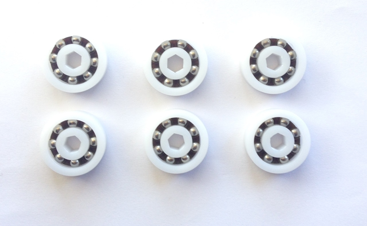 6 Pack Ball Bearing Replacement Wheel For Polaris Cleaner 360 380 9-100-1108