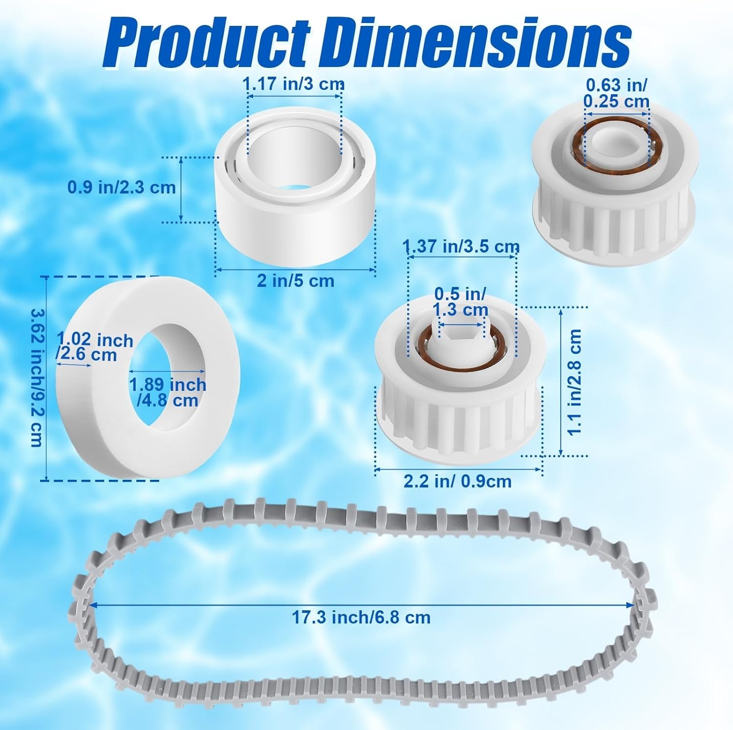 High-Efficiency 20 Pcs Pool Cleaner Accessory Set – Easy Installation Guaranteed