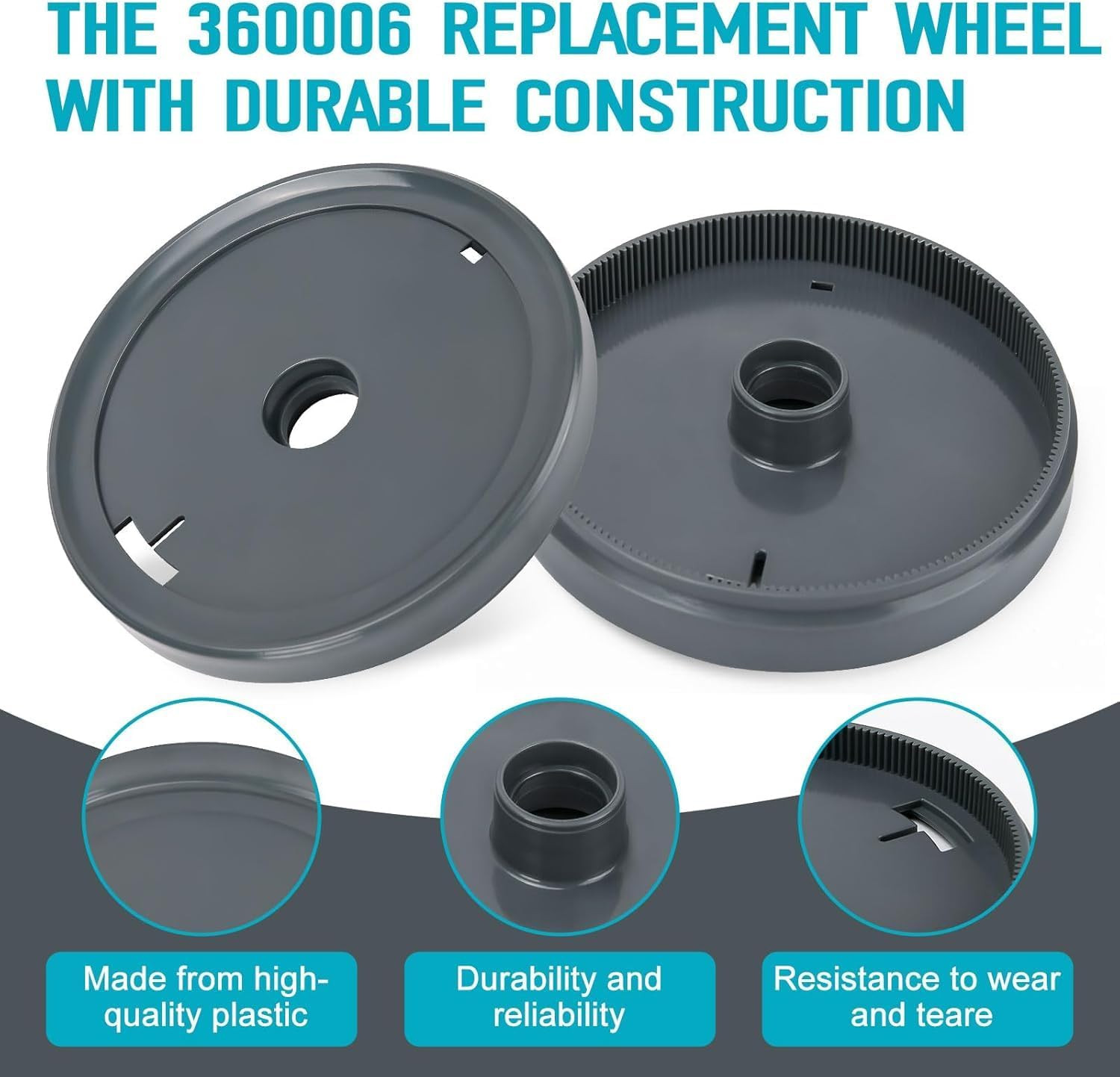 360006 Replacement Wheels Replacement for Pentair Kreepy Krauly Legend Automatic